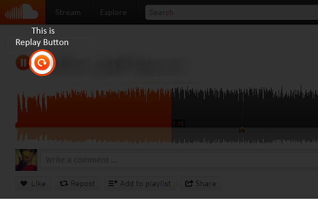 Sound Cloud Replay Button chrome谷歌浏览器插件_扩展第2张截图