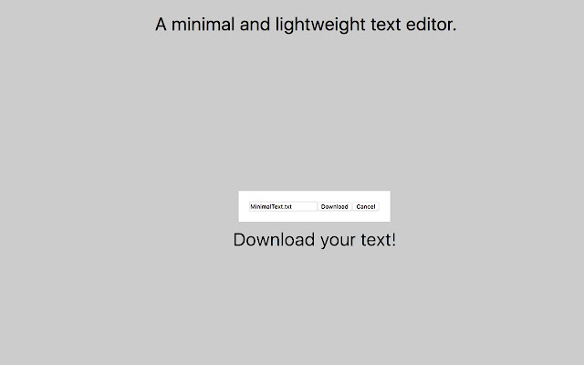 Minimal Text Editor chrome谷歌浏览器插件_扩展第3张截图