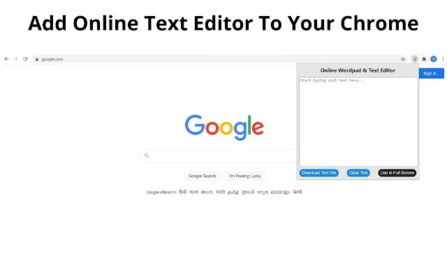 Online Text Editor Like Notepad & Wordpad chrome谷歌浏览器插件_扩展第2张截图