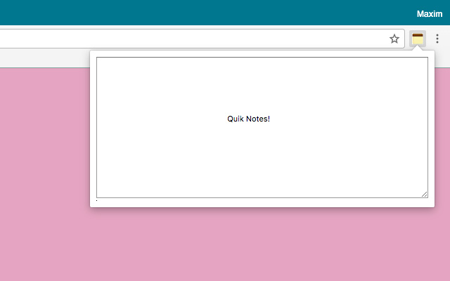 Simple Quick Notes chrome谷歌浏览器插件_扩展第1张截图