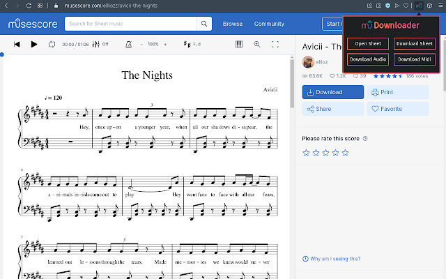 Musescore Downloader chrome谷歌浏览器插件_扩展第1张截图