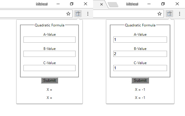 Quadratic Equation Calculator chrome谷歌浏览器插件_扩展第2张截图