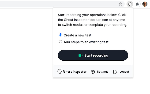 Ghost Inspector - Web Test Recorder chrome谷歌浏览器插件_扩展第2张截图