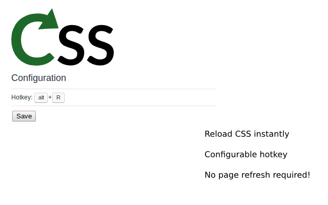 Reload CSS chrome谷歌浏览器插件_扩展第1张截图