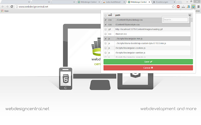 Luba AutoReload chrome谷歌浏览器插件_扩展第1张截图