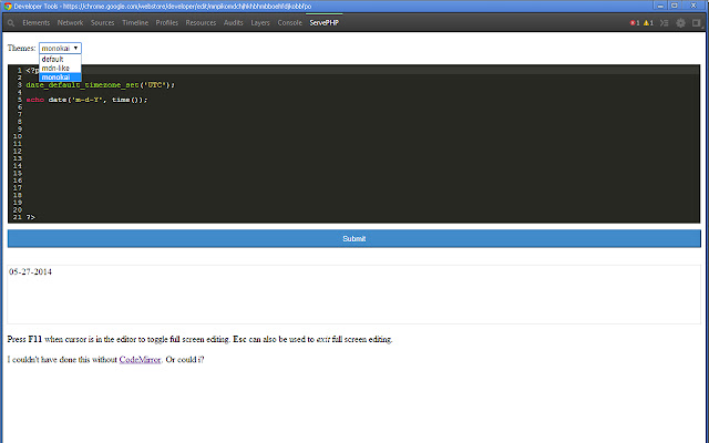 ServePHP chrome谷歌浏览器插件_扩展第1张截图