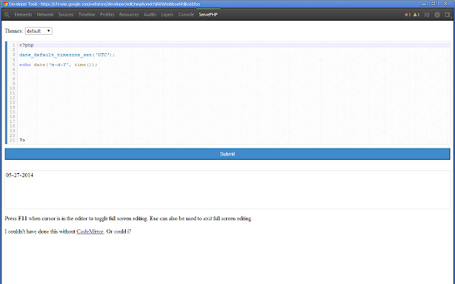 ServePHP chrome谷歌浏览器插件_扩展第3张截图