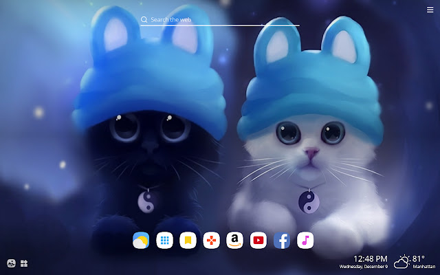 Anime Cat HD Wallpapers New Tab Theme chrome谷歌浏览器插件_扩展第3张截图