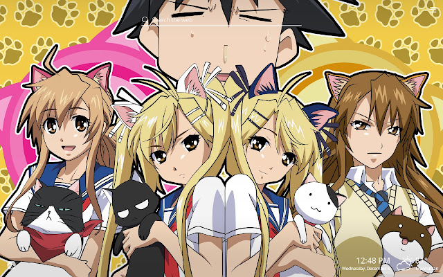 Anime Cat Girl HD Wallpapers New Tab Theme chrome谷歌浏览器插件_扩展第5张截图
