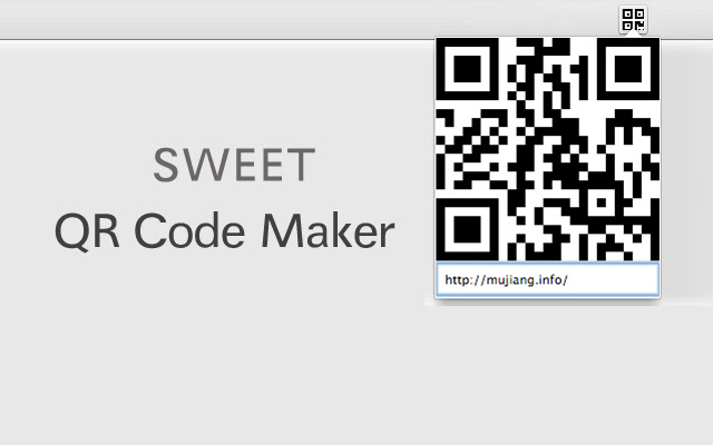 Sweet QR Code Maker chrome谷歌浏览器插件_扩展第1张截图