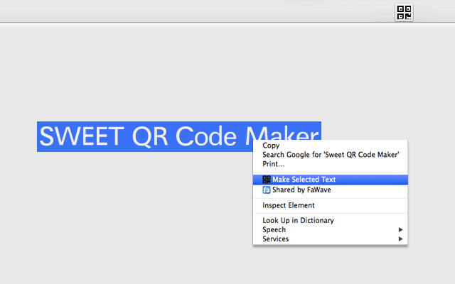 Sweet QR Code Maker chrome谷歌浏览器插件_扩展第2张截图