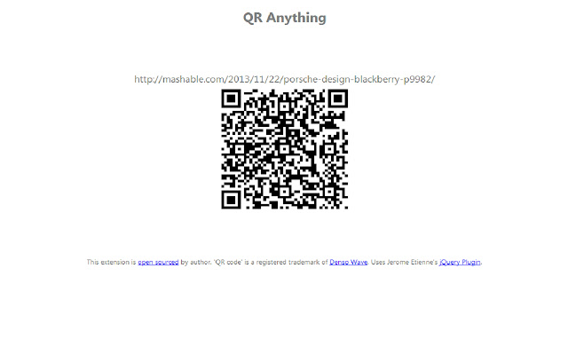 QR anything chrome谷歌浏览器插件_扩展第3张截图