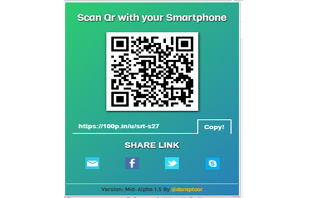 Quick QR and Shortcode for any Website. chrome谷歌浏览器插件_扩展第1张截图