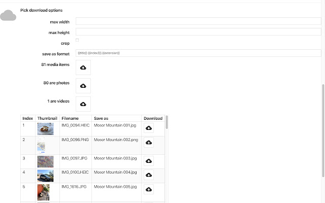 Album Download chrome谷歌浏览器插件_扩展第2张截图