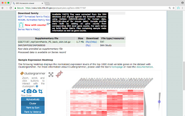 ARCHS4 chrome谷歌浏览器插件_扩展第2张截图