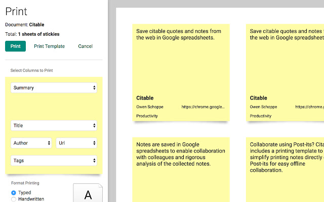 Citable chrome谷歌浏览器插件_扩展第3张截图