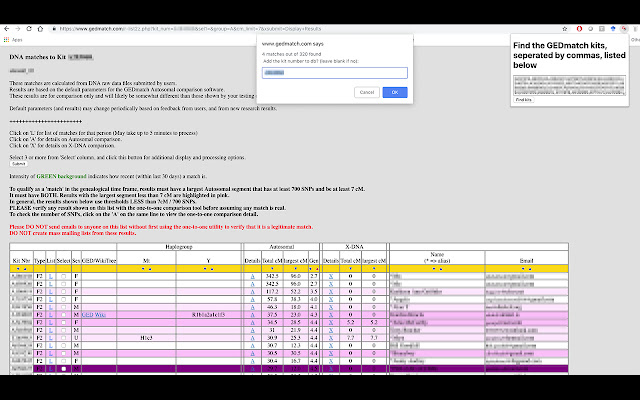 GEDmatch MultiFind Plugin chrome谷歌浏览器插件_扩展第1张截图