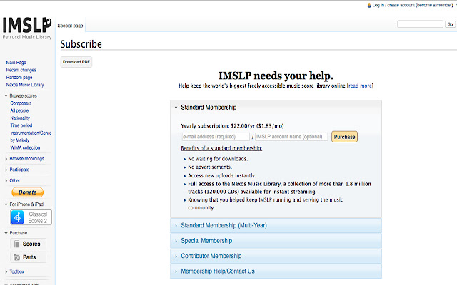 Impatient IMSLP chrome谷歌浏览器插件_扩展第1张截图