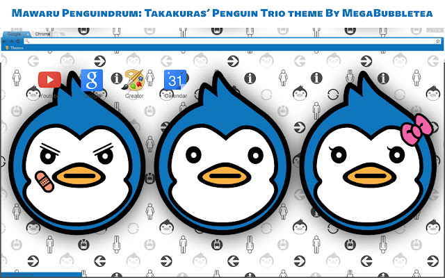 Mawaru Penguindrum: Takakuras' Penguin Trio chrome谷歌浏览器插件_扩展第1张截图