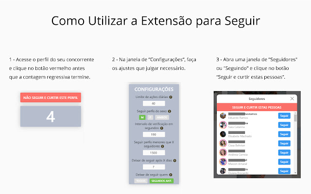 +Seguidores no Instagram | Follow & Unfollow chrome谷歌浏览器插件_扩展第2张截图
