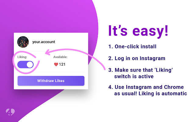 Like4Like | Free Instagram Likes chrome谷歌浏览器插件_扩展第2张截图