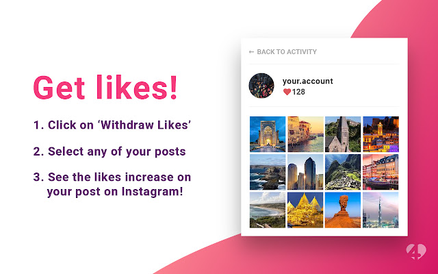 Like4Like | Free Instagram Likes chrome谷歌浏览器插件_扩展第3张截图