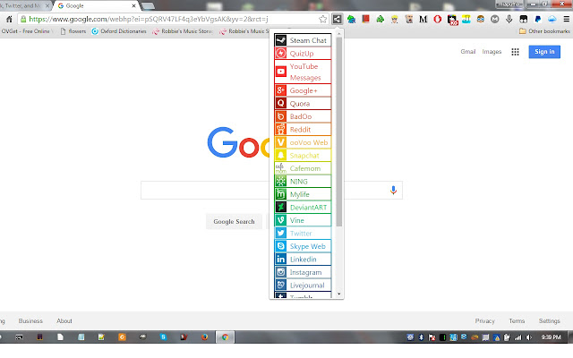 Direct links to social media chrome谷歌浏览器插件_扩展第1张截图