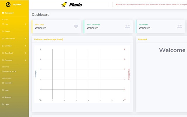 Ploxia – Free Instagram Bot chrome谷歌浏览器插件_扩展第1张截图