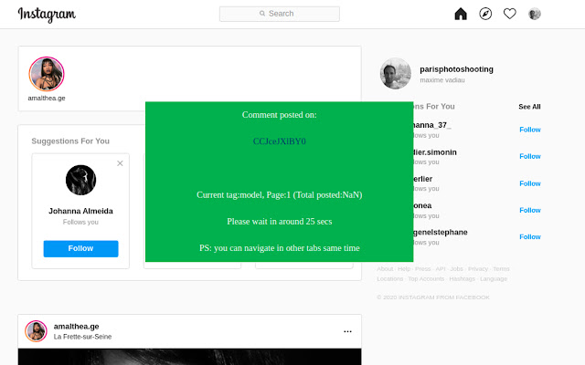 GramBot: Bot for Instagram chrome谷歌浏览器插件_扩展第3张截图