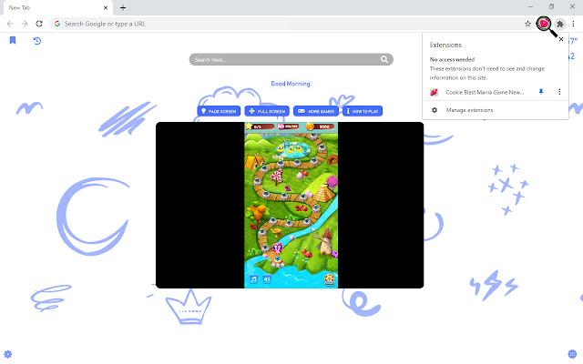 Cookie Blast Mania New Tab - zillakgames.com chrome谷歌浏览器插件_扩展第2张截图