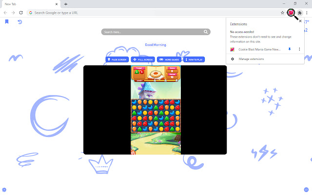 Cookie Blast Mania New Tab - zillakgames.com chrome谷歌浏览器插件_扩展第3张截图