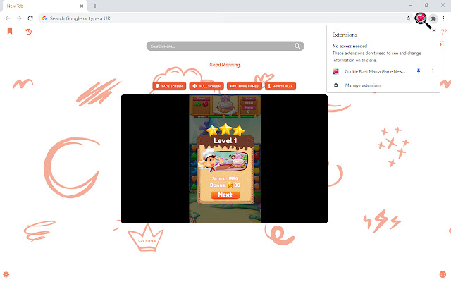 Cookie Blast Mania New Tab - zillakgames.com chrome谷歌浏览器插件_扩展第4张截图