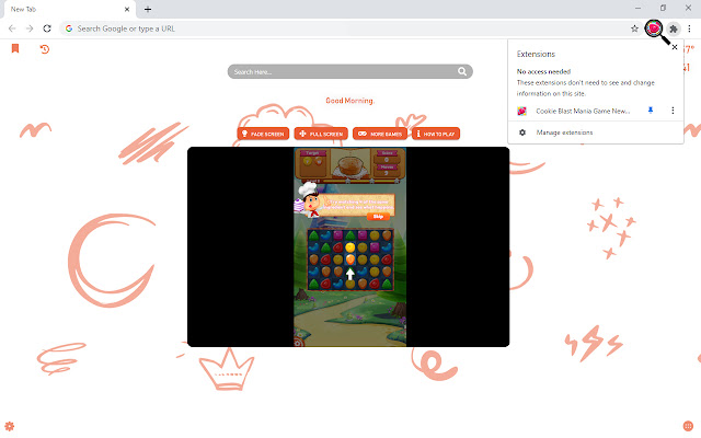Cookie Blast Mania New Tab - zillakgames.com chrome谷歌浏览器插件_扩展第5张截图