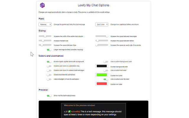 Lexify My Chat chrome谷歌浏览器插件_扩展第1张截图