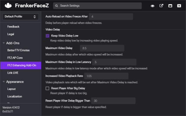 The FFZ Enhancing Add-On chrome谷歌浏览器插件_扩展第4张截图