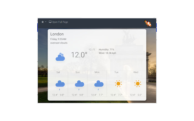 Weather Forecast chrome谷歌浏览器插件_扩展第1张截图