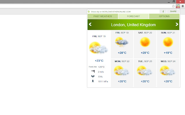 WorldWeatherOnline chrome谷歌浏览器插件_扩展第2张截图