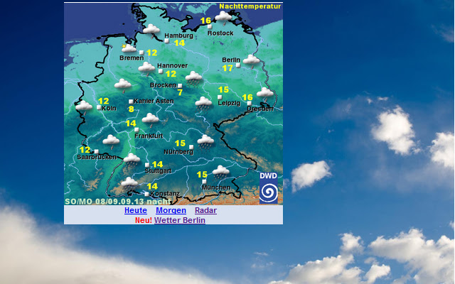 Wetter chrome谷歌浏览器插件_扩展第1张截图