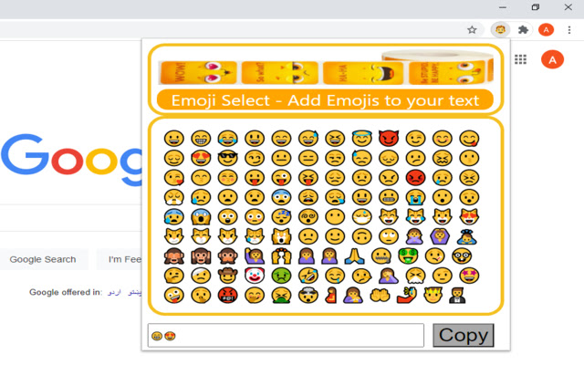 Emoji Select chrome谷歌浏览器插件_扩展第3张截图