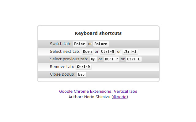 VerticalTabs chrome谷歌浏览器插件_扩展第5张截图