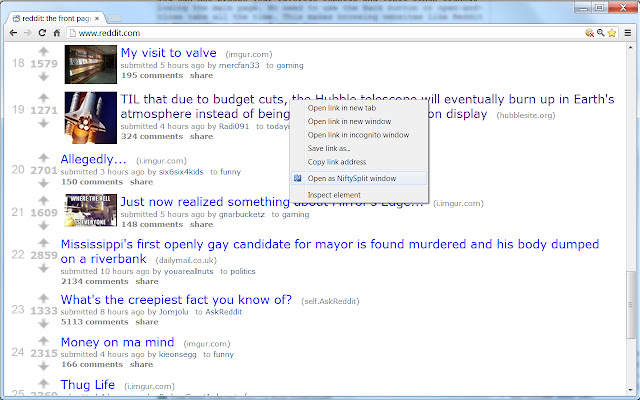 NiftySplit chrome谷歌浏览器插件_扩展第2张截图