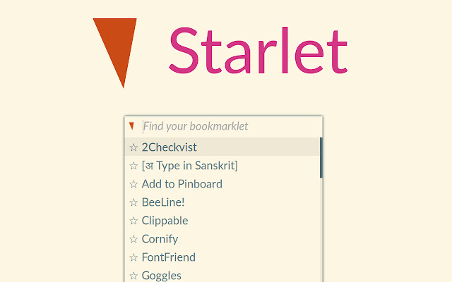 Starlet chrome谷歌浏览器插件_扩展第1张截图