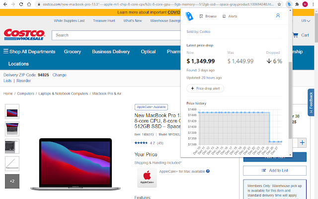 PriceDrops - Universal Price Tracker chrome谷歌浏览器插件_扩展第1张截图