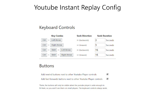 Controls for Youtube chrome谷歌浏览器插件_扩展第2张截图