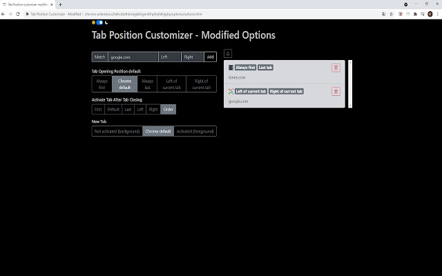 Tab Position Customizer - Modified chrome谷歌浏览器插件_扩展第1张截图