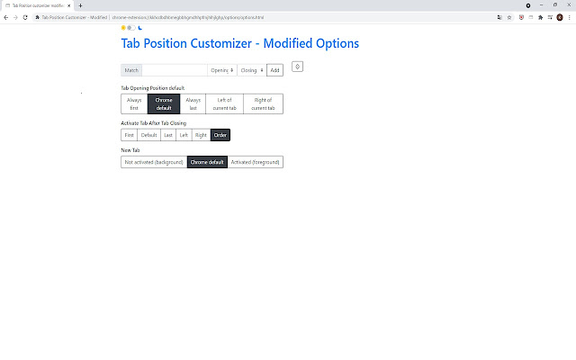 Tab Position Customizer - Modified chrome谷歌浏览器插件_扩展第2张截图
