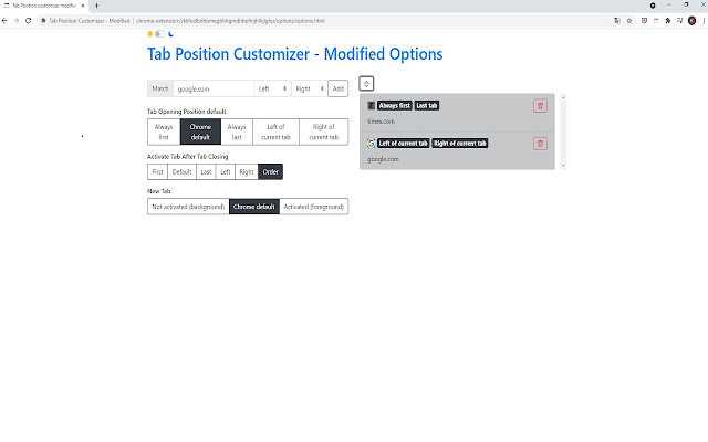 Tab Position Customizer - Modified chrome谷歌浏览器插件_扩展第3张截图