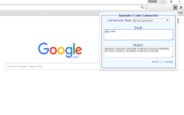 Savedev Code Converter chrome谷歌浏览器插件_扩展第1张截图