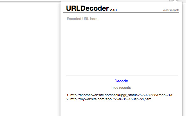 URLDecoder chrome谷歌浏览器插件_扩展第3张截图