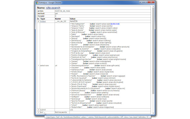 Formalyse: Debug your web form chrome谷歌浏览器插件_扩展第4张截图